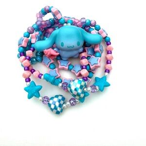 Cinnamoroll hamndmade y2k kidcore jewelry, Kandi